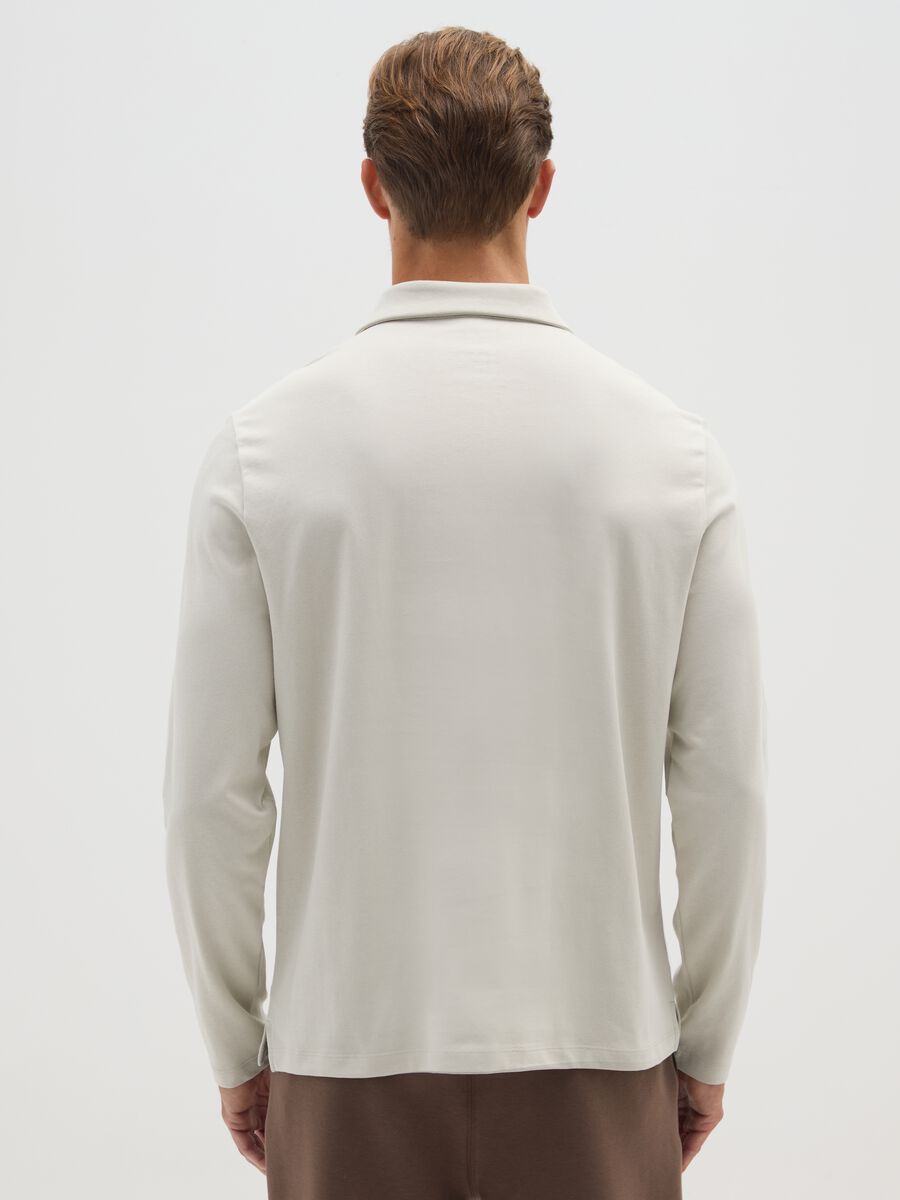 Polo in misto cotone beige regular fit_2