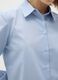 Blue slim fit cotton blend shirt_3