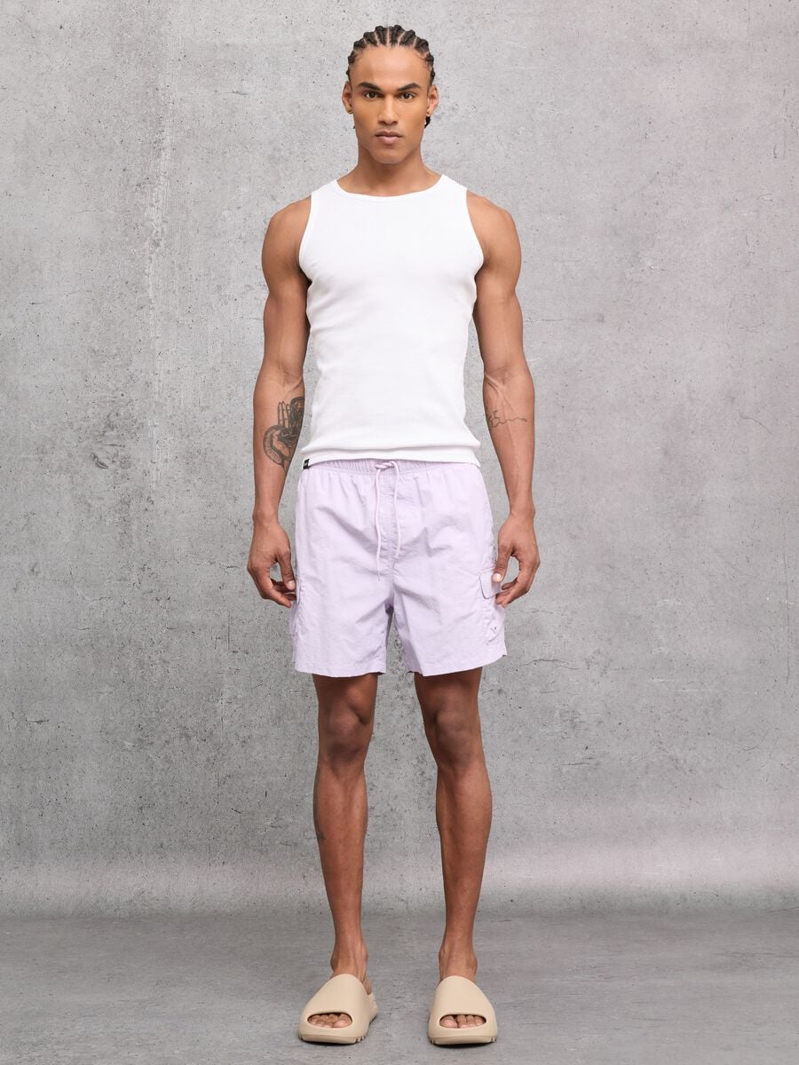 Cargo Swim Shorts Pastel Lilac_0