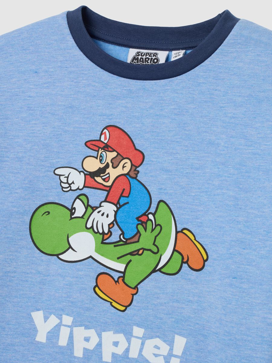 Super Mario Blue Regular Fit Children's Cotton Blend Pyjamas_2