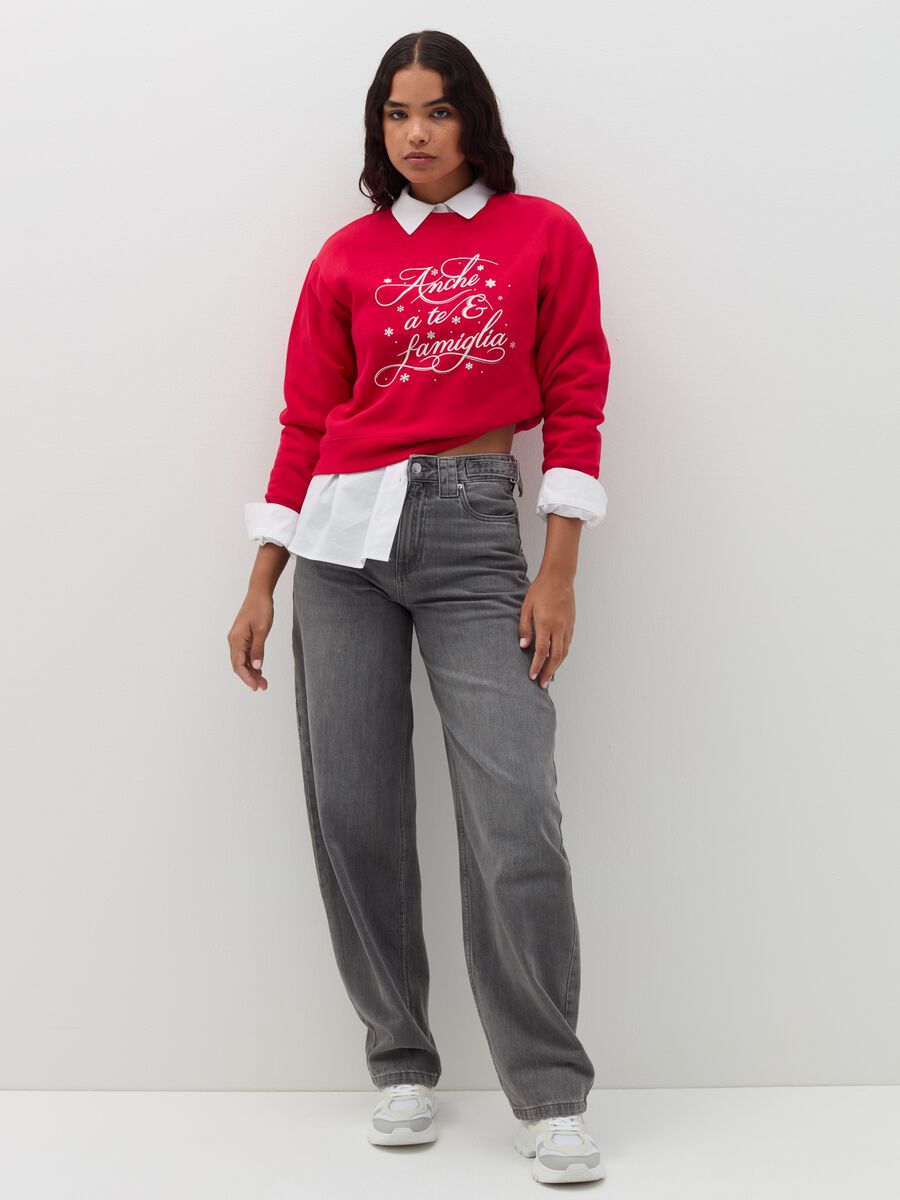 Christmas sweatshirt with round neck_1