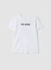 White pure cotton T-shirt with Six Seven prints, regular fit_0