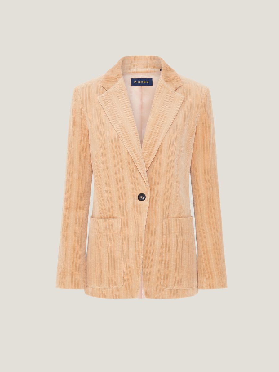 Blazer monopetto in corduroy_4
