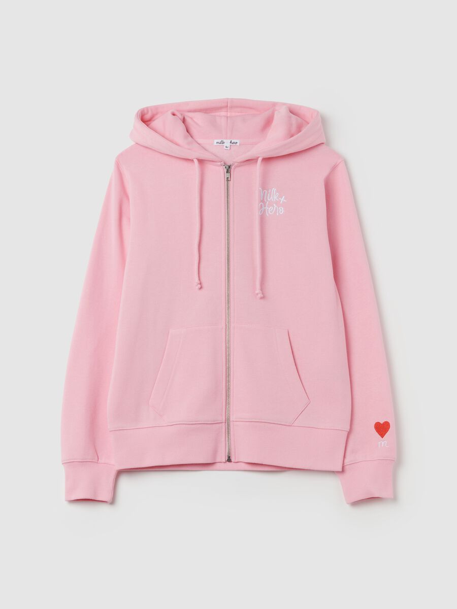 Hooded sweatshirt with zip closure_4