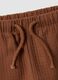 Brown shorts in pure cotton_3