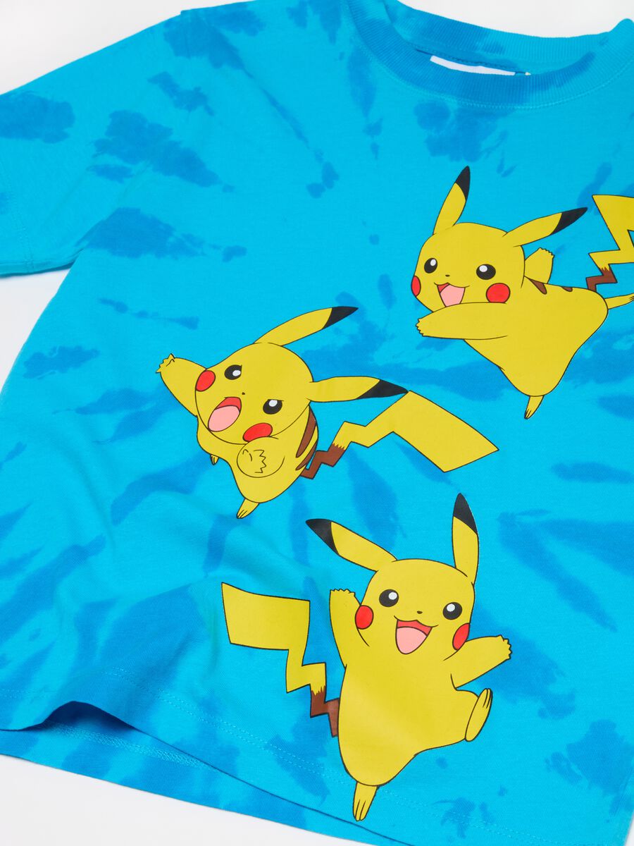 T-shirt Tie Dye con stampa Pokemon Pikachu_2