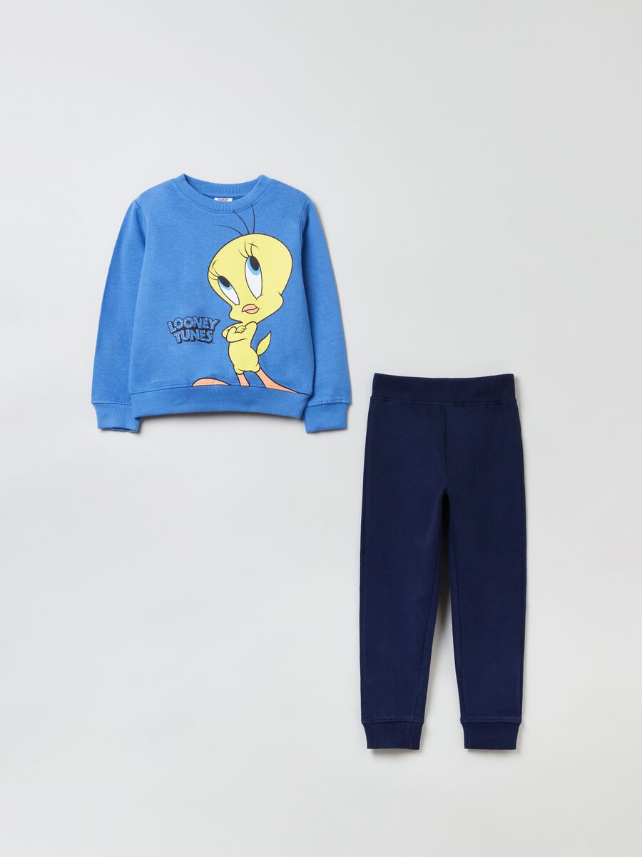 Jogging set in felpa con stampa Titti_0