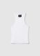 Vest Top Crew Neck White_4