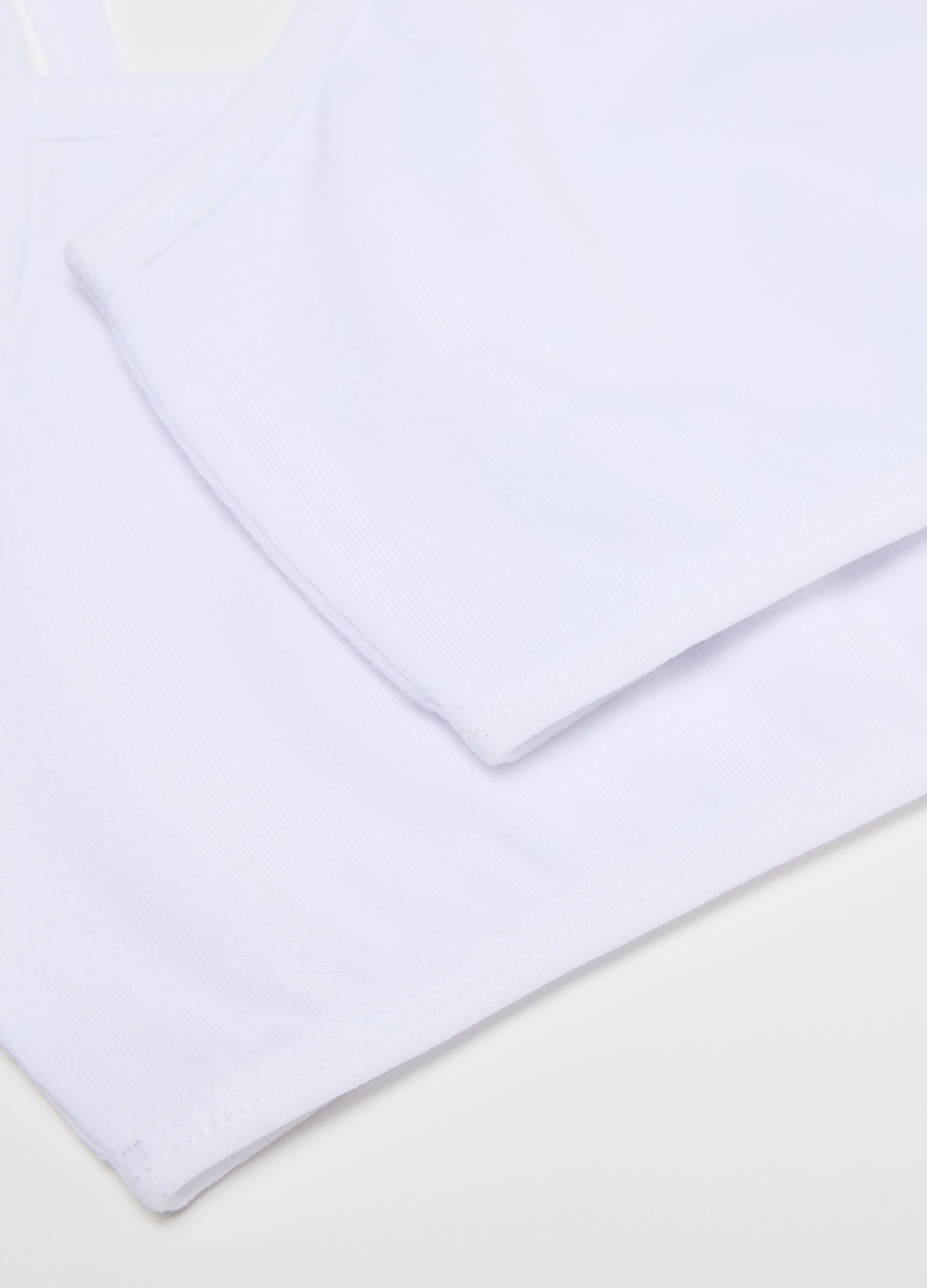 Bipack top intimi in cotone stretch