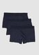 Three-pack of blue stretch-fabric boxer shorts, regular fit_0