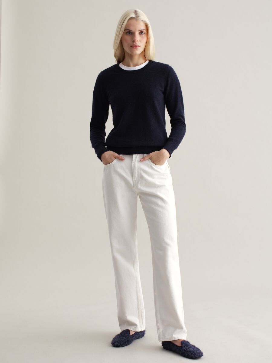 Cashmere pullover with round neck_1