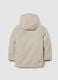 Beige Padded Jacket with Hood_1