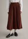 Long brown pure cotton skirt regular fit_1