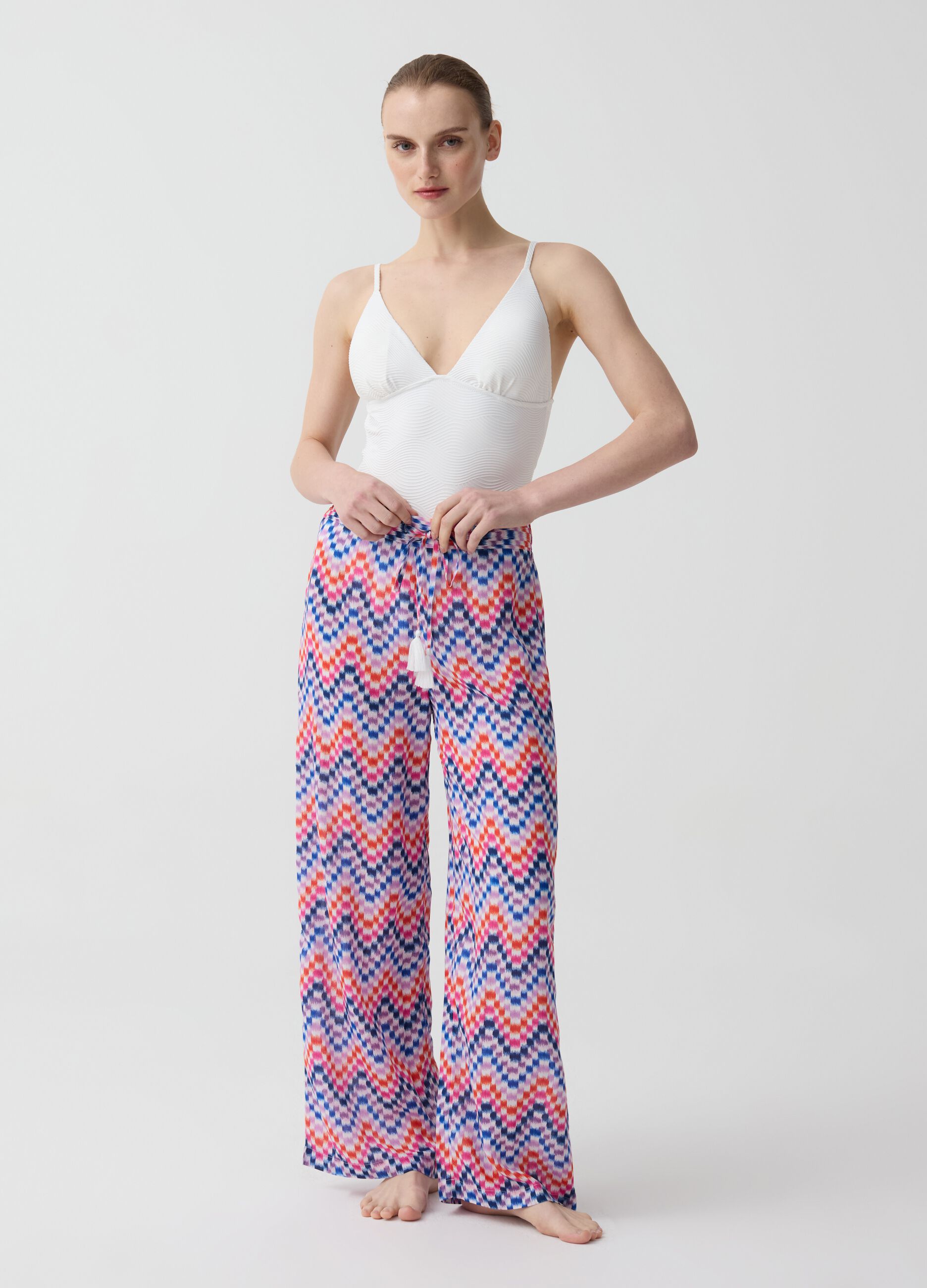 Ovs Pantalone copri costume stampa pixellata