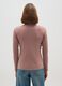 Regular fit pink cotton-blend turtleneck_2