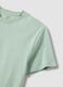 Green pure cotton short-sleeve T-shirt_5