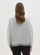 Melange grey jumper with high neck and contrast trim_2