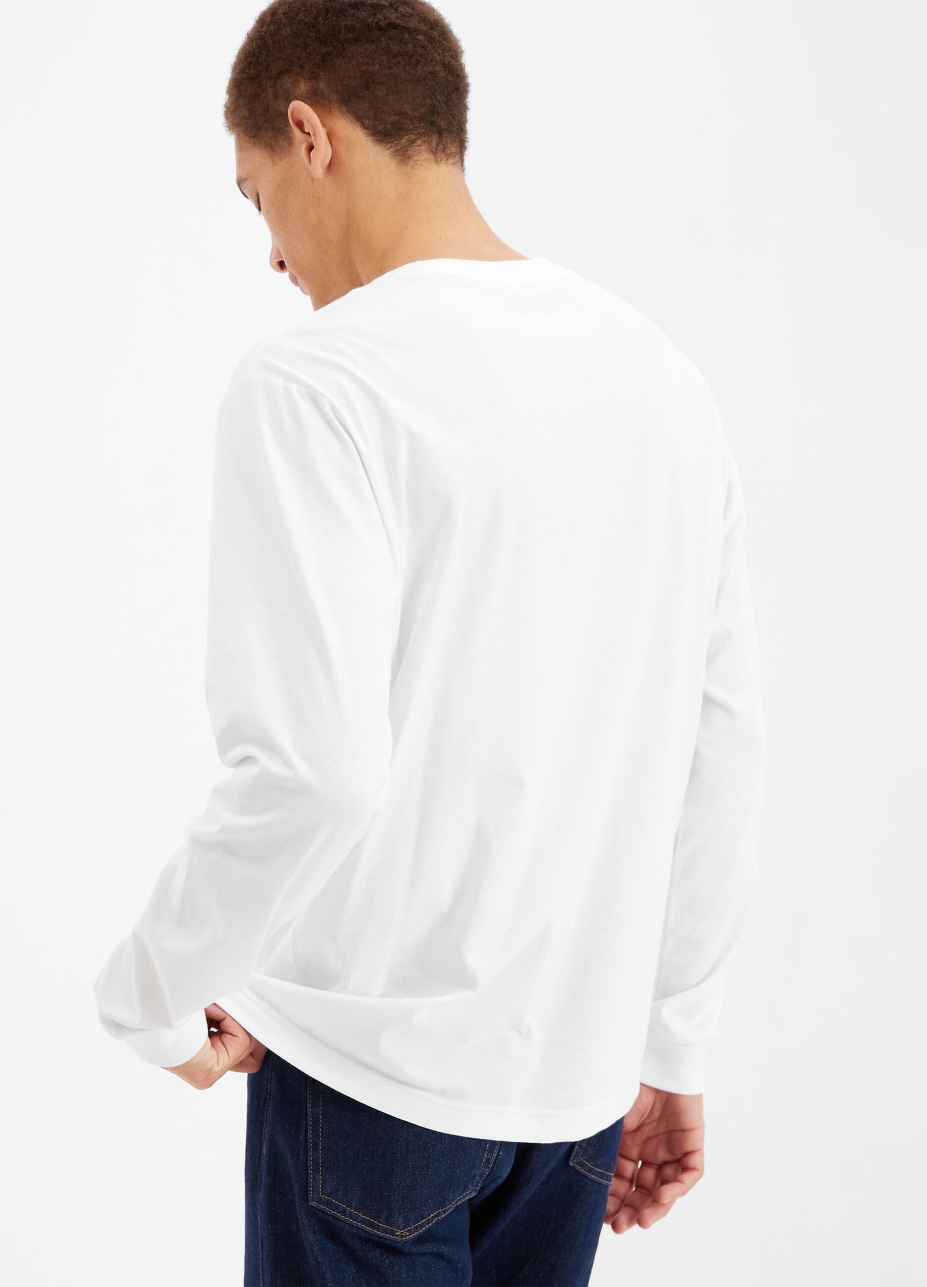 Long-sleeved T-shirt in organic cotton