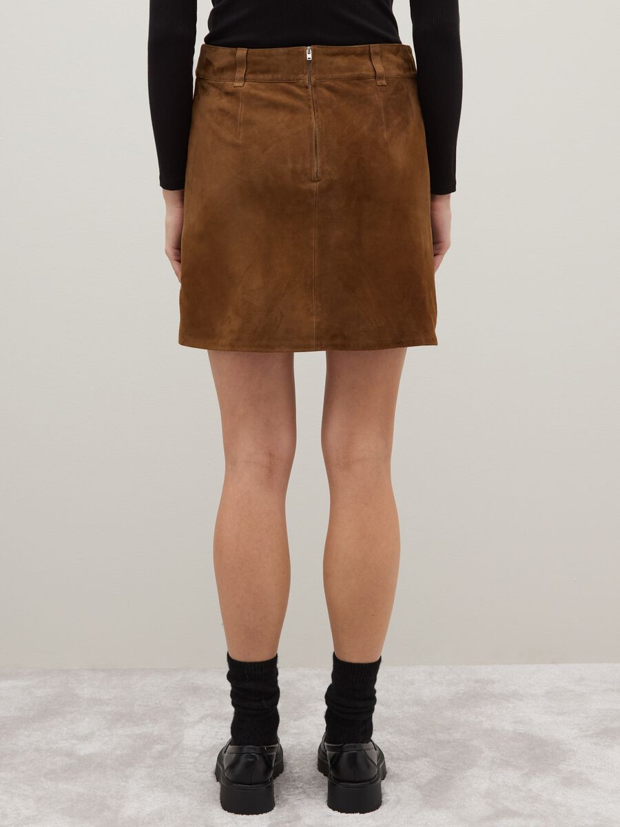 Genuine Suede Mini Skirt_4