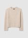 Maglione beige in misto lana regular fit_4