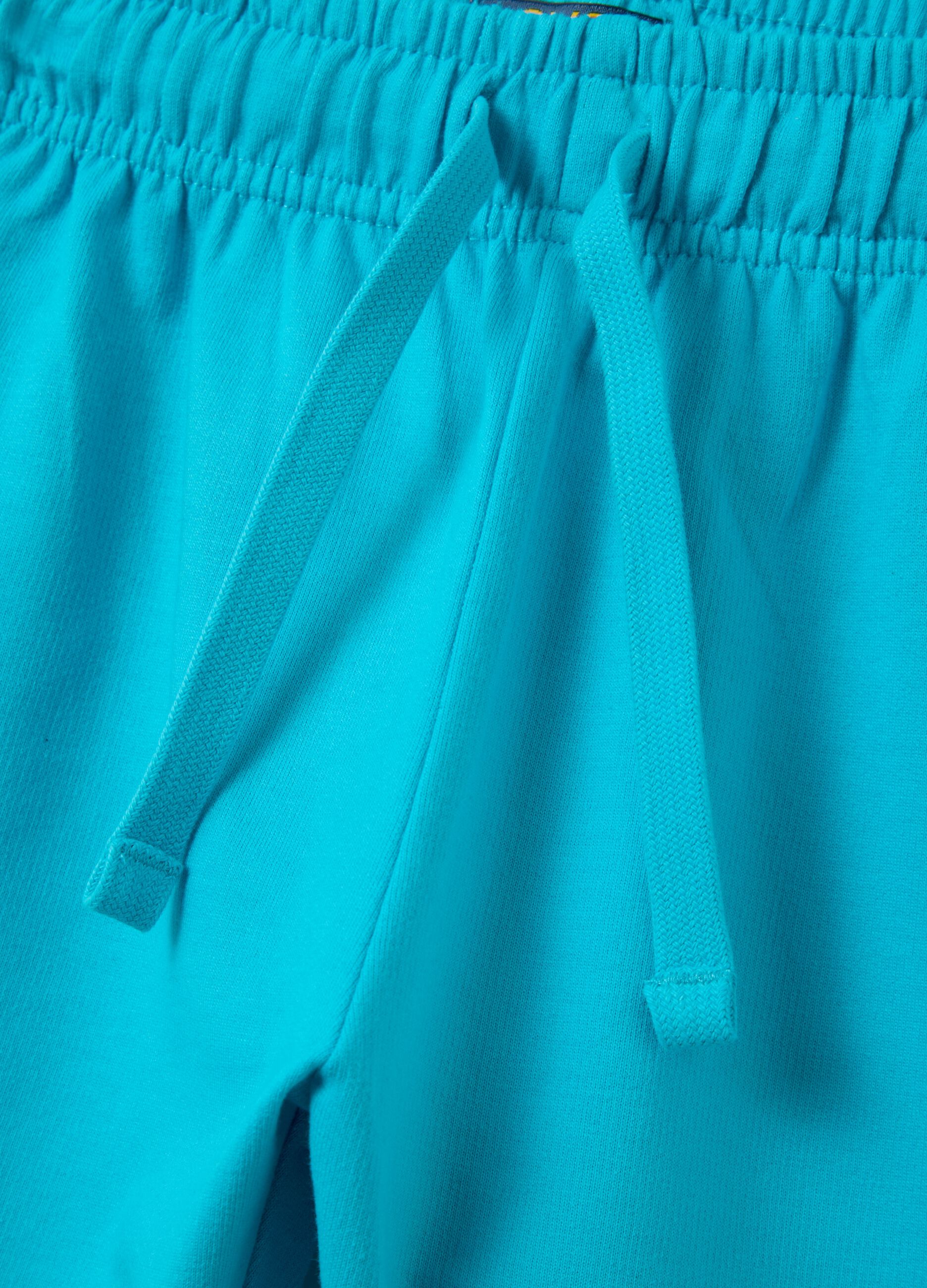 Turquoise shorts in organic cotton OVS Kids