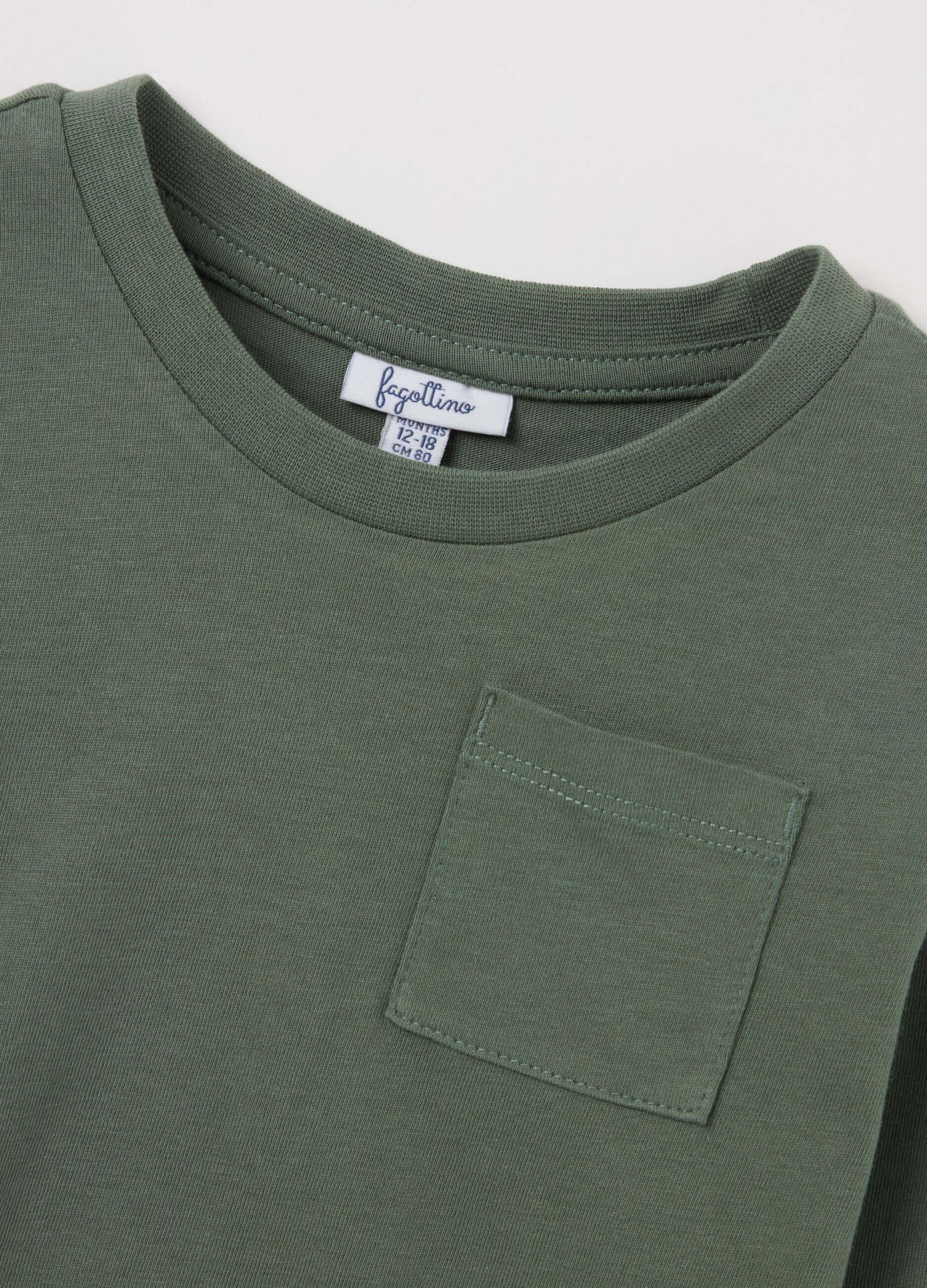 Bipack t-shirt a maniche lunghe in cotone 