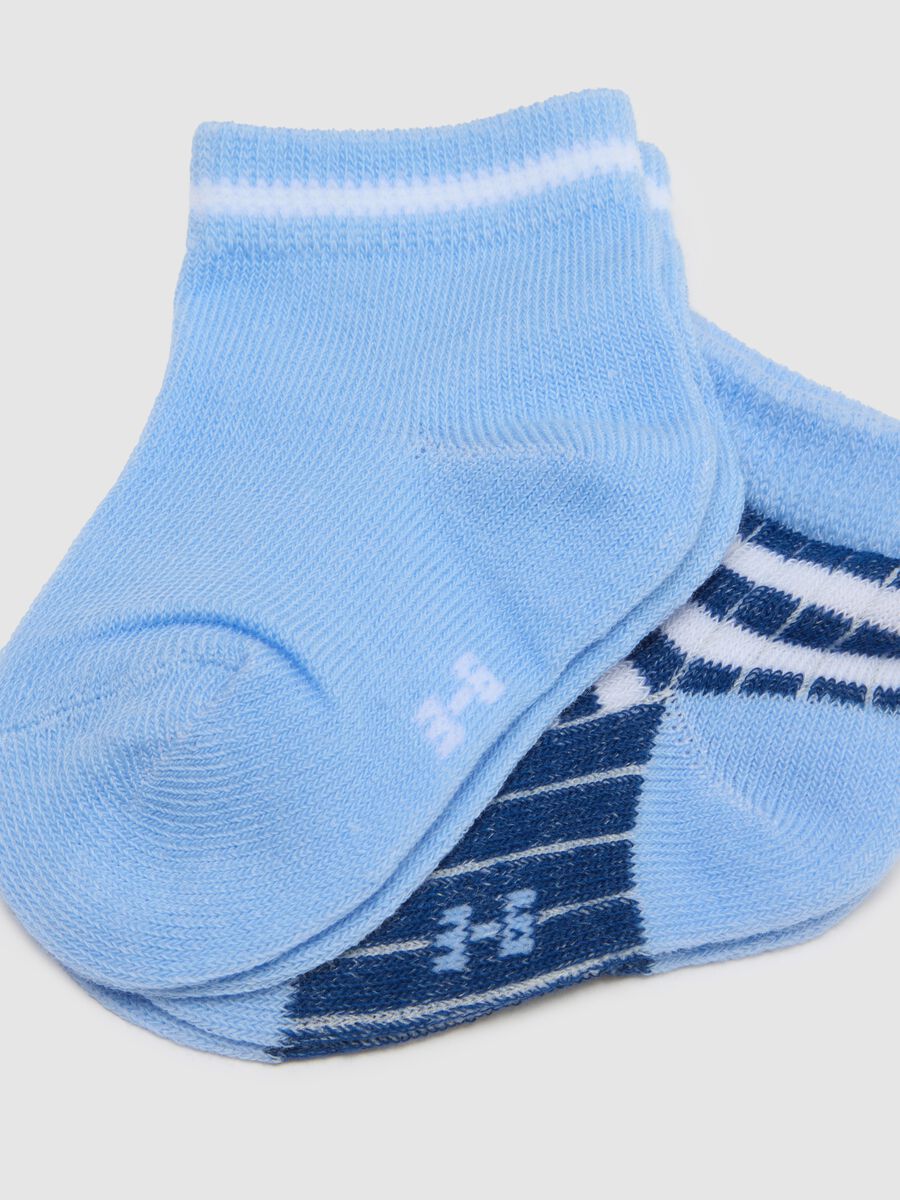 Tripack calze in misto cotone multicolor da neonato con disegni_1