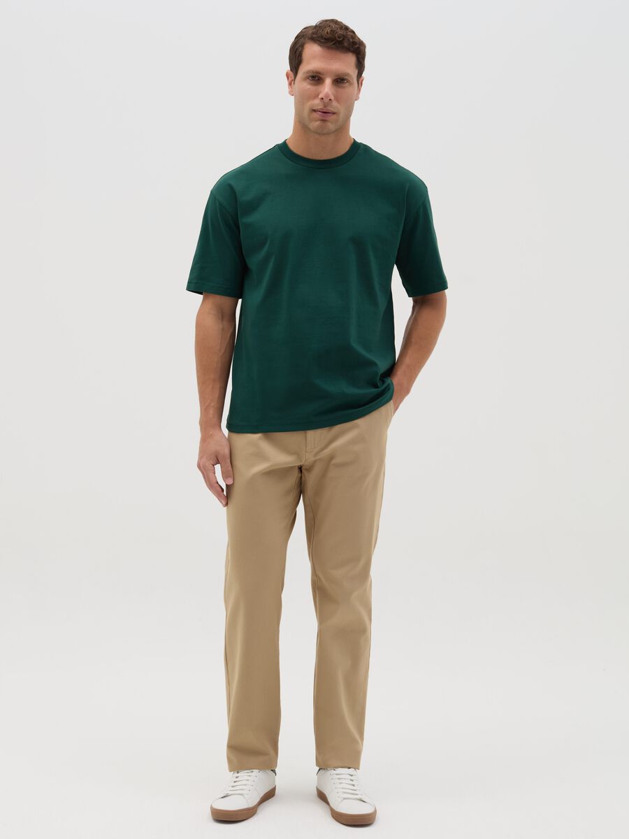 Solid colour T-shirt in organic cotton_1