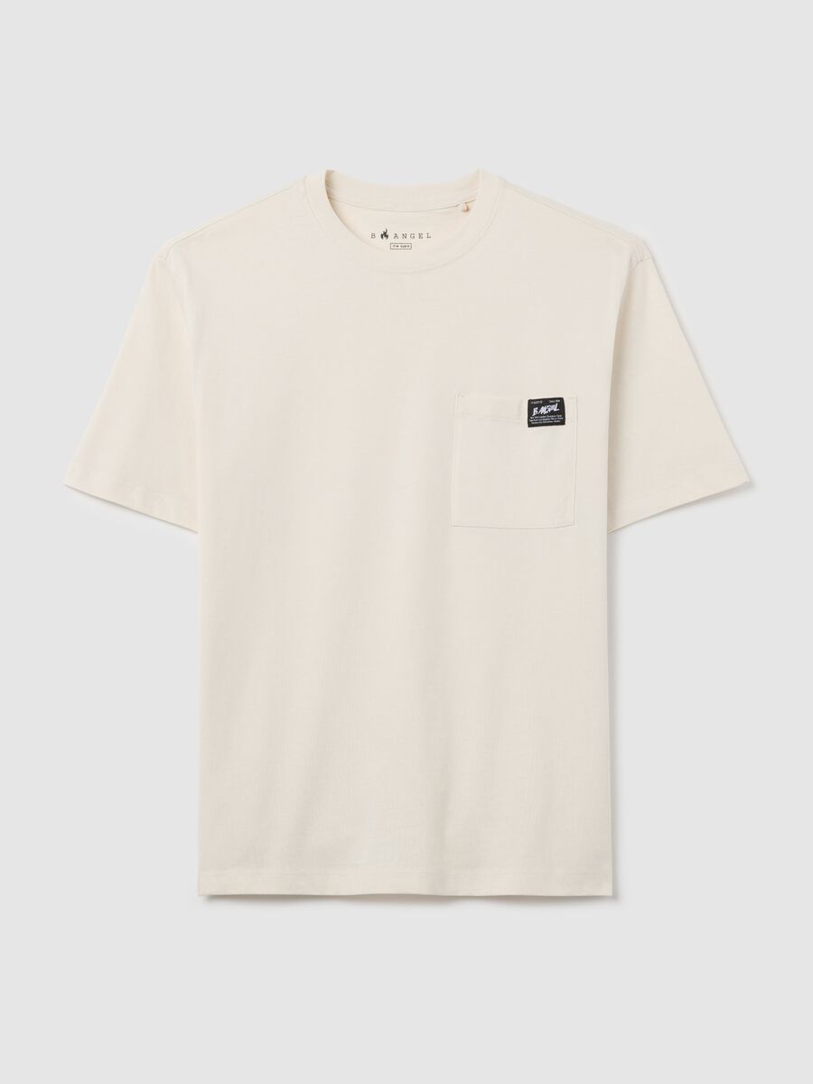 Regular White Cotton T-Shirt by B.Angel_4