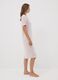 Pink pure viscose V-neck nightdress_2