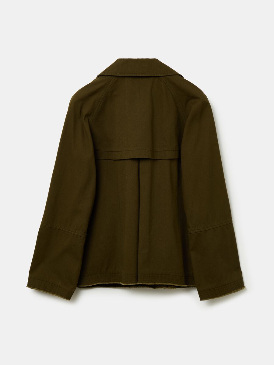 Short double-breasted trench coat_4
