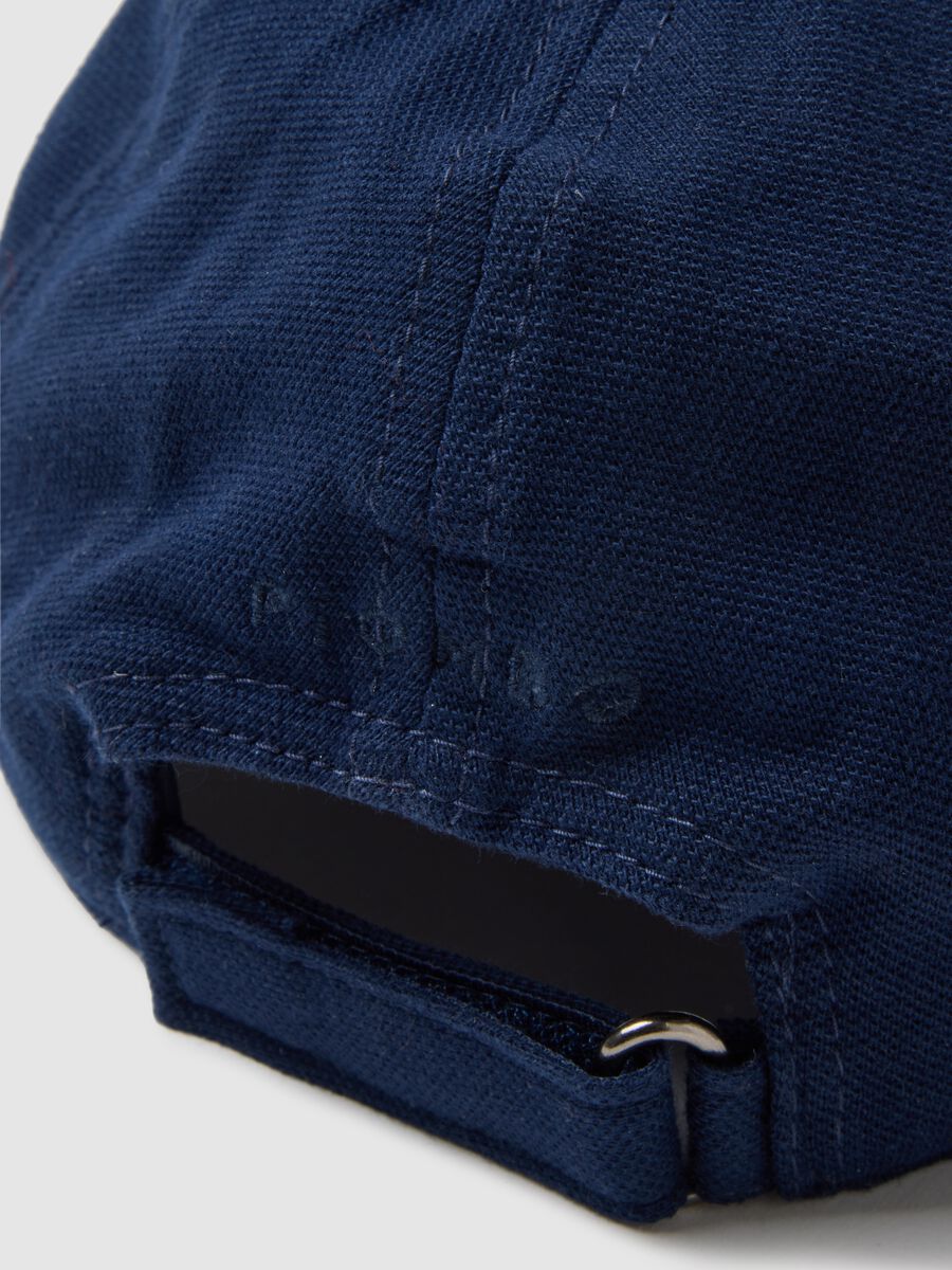 Cappello in puro cotone blu_1