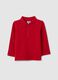 Baby's pure cotton red polo regular fit_0