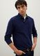 Pure Cotton Blue Polo Regular Fit_0