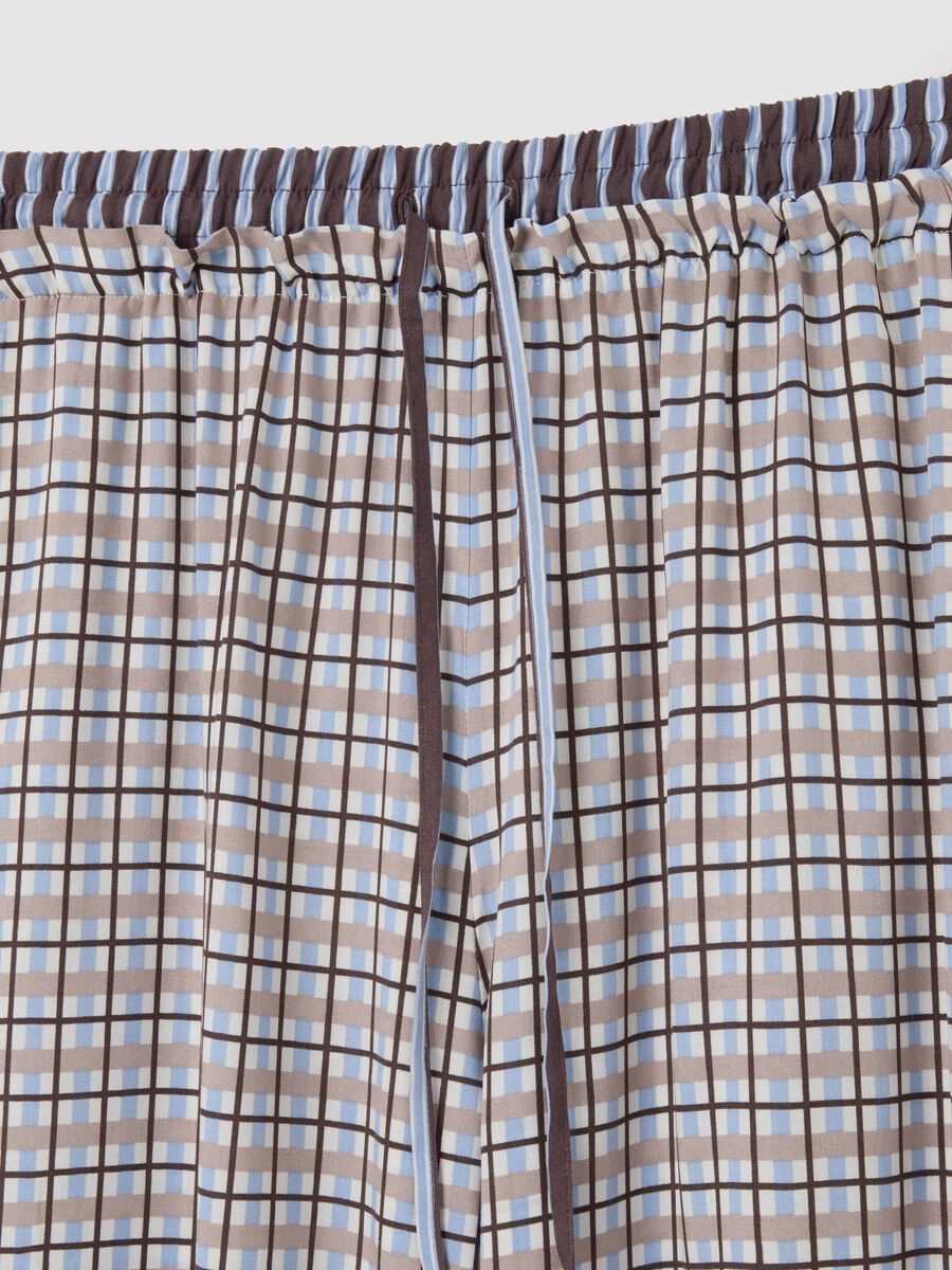 Pantaloni per pigiama a quadri multicolor regular fit_1