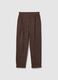 Regular fit brown trousers_4