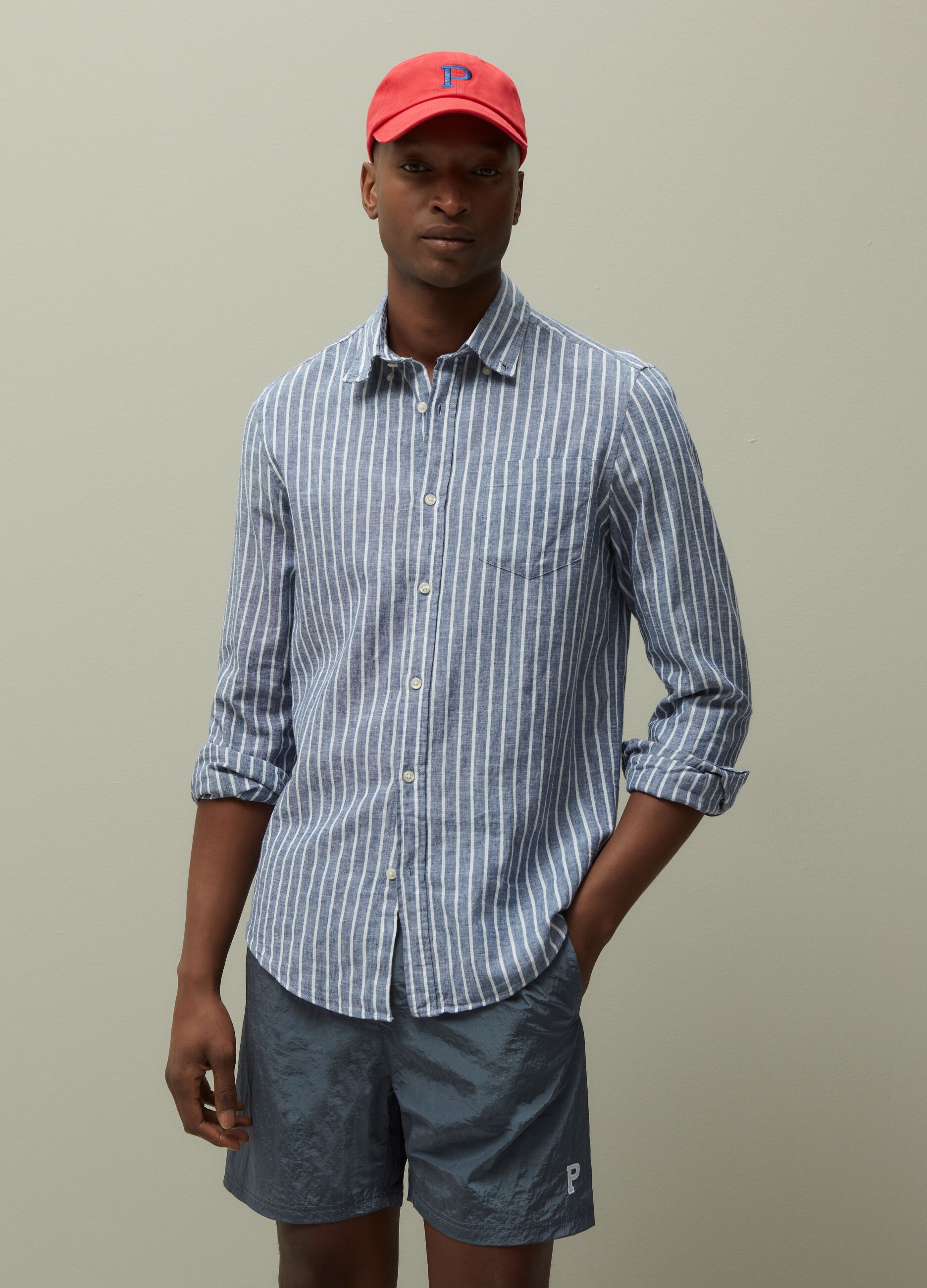 Costume bermuda con ricamo logo_0