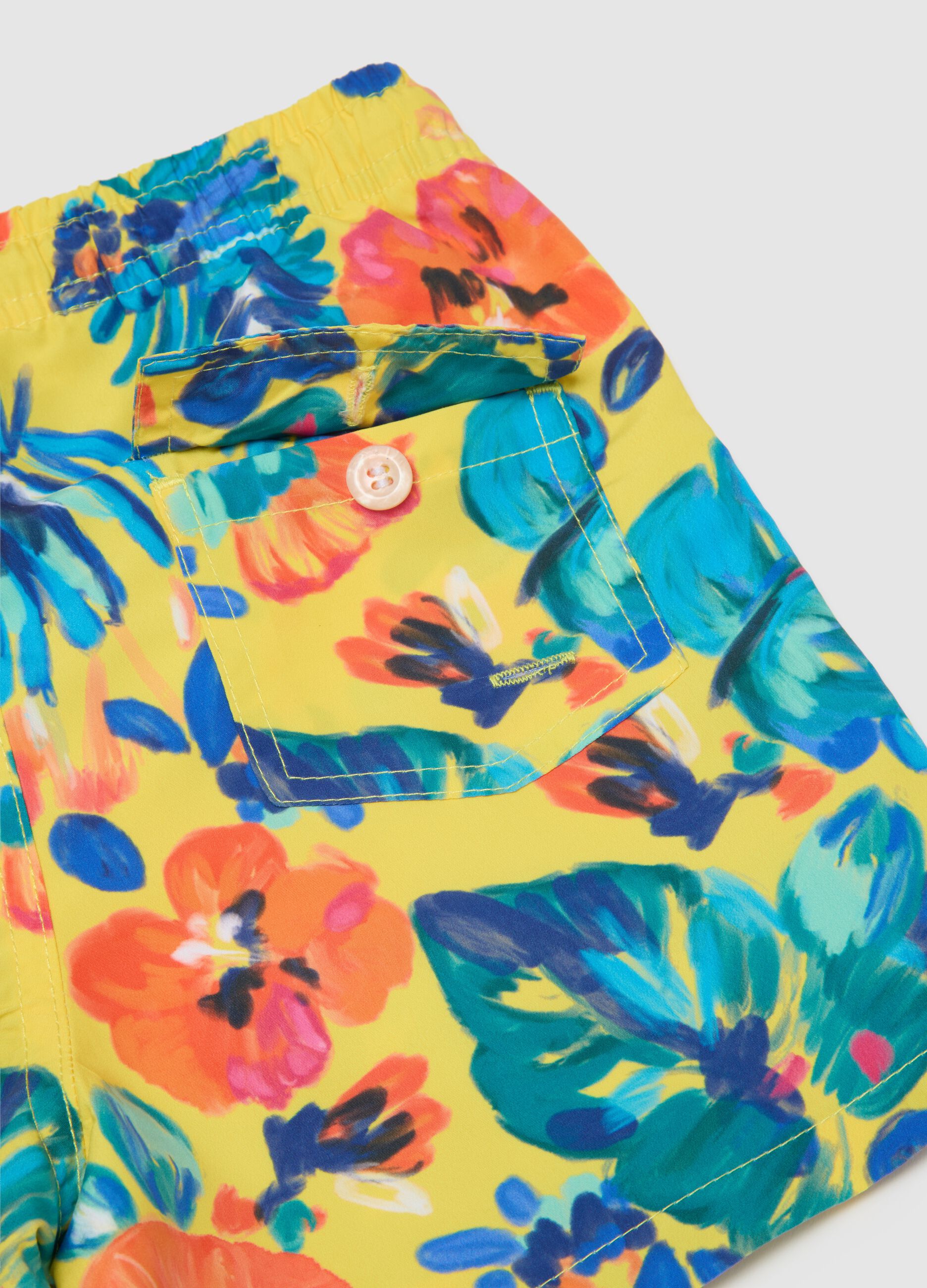 Costume da bagno da bambino in tessuto multicolor regular fit