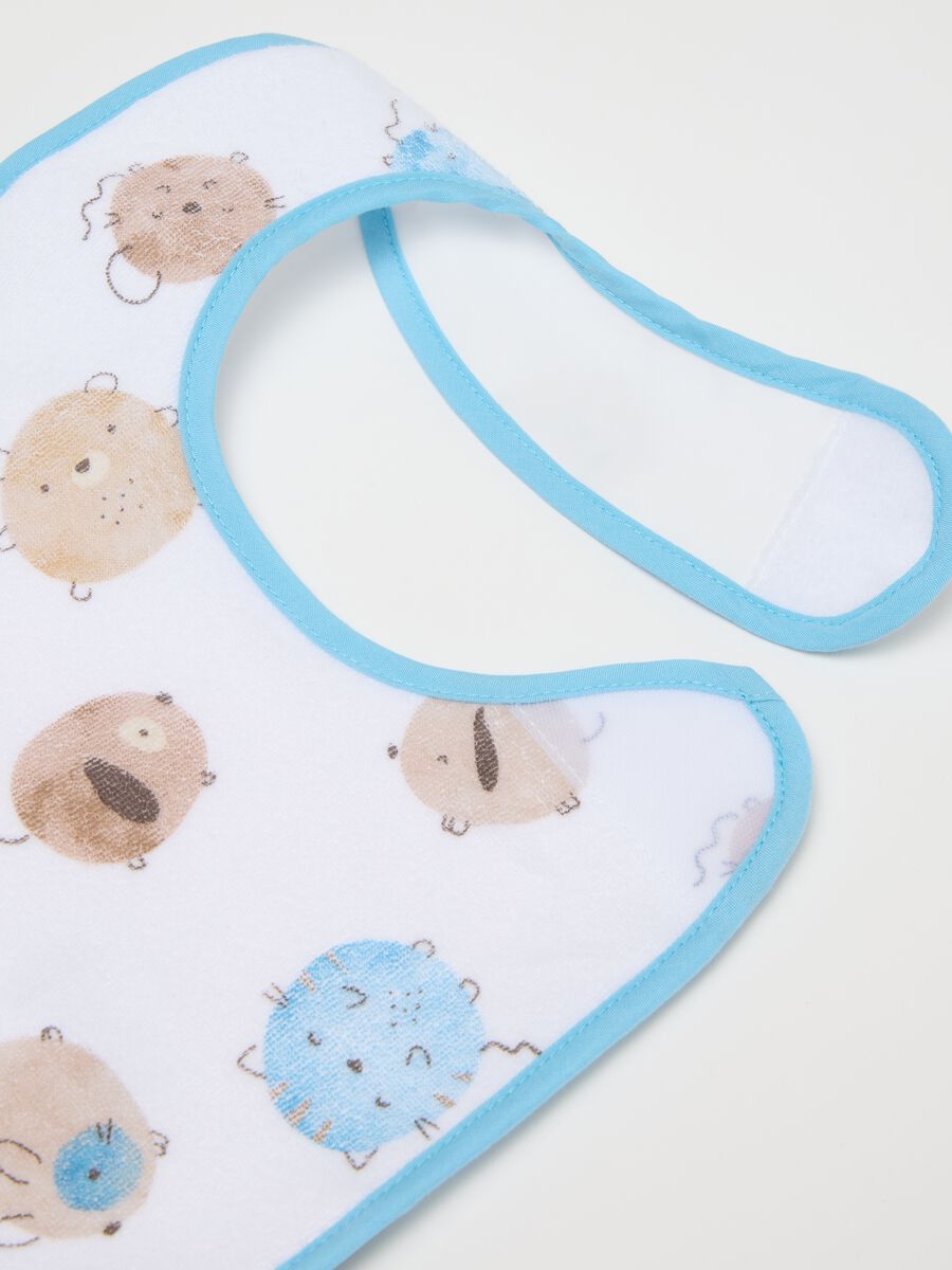 Two-pack cotton-blend baby bibs in multicolour_2