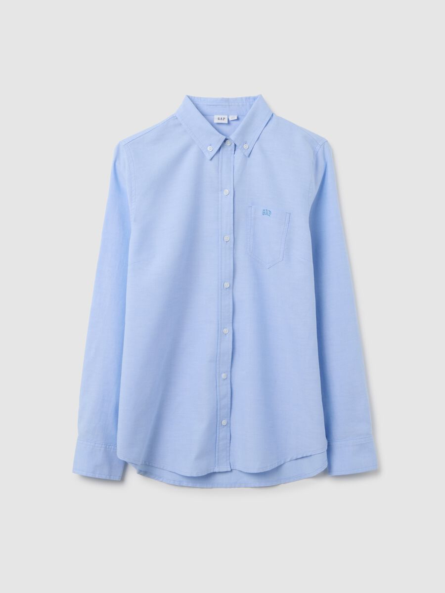 Blue Pure Cotton Shirt_0