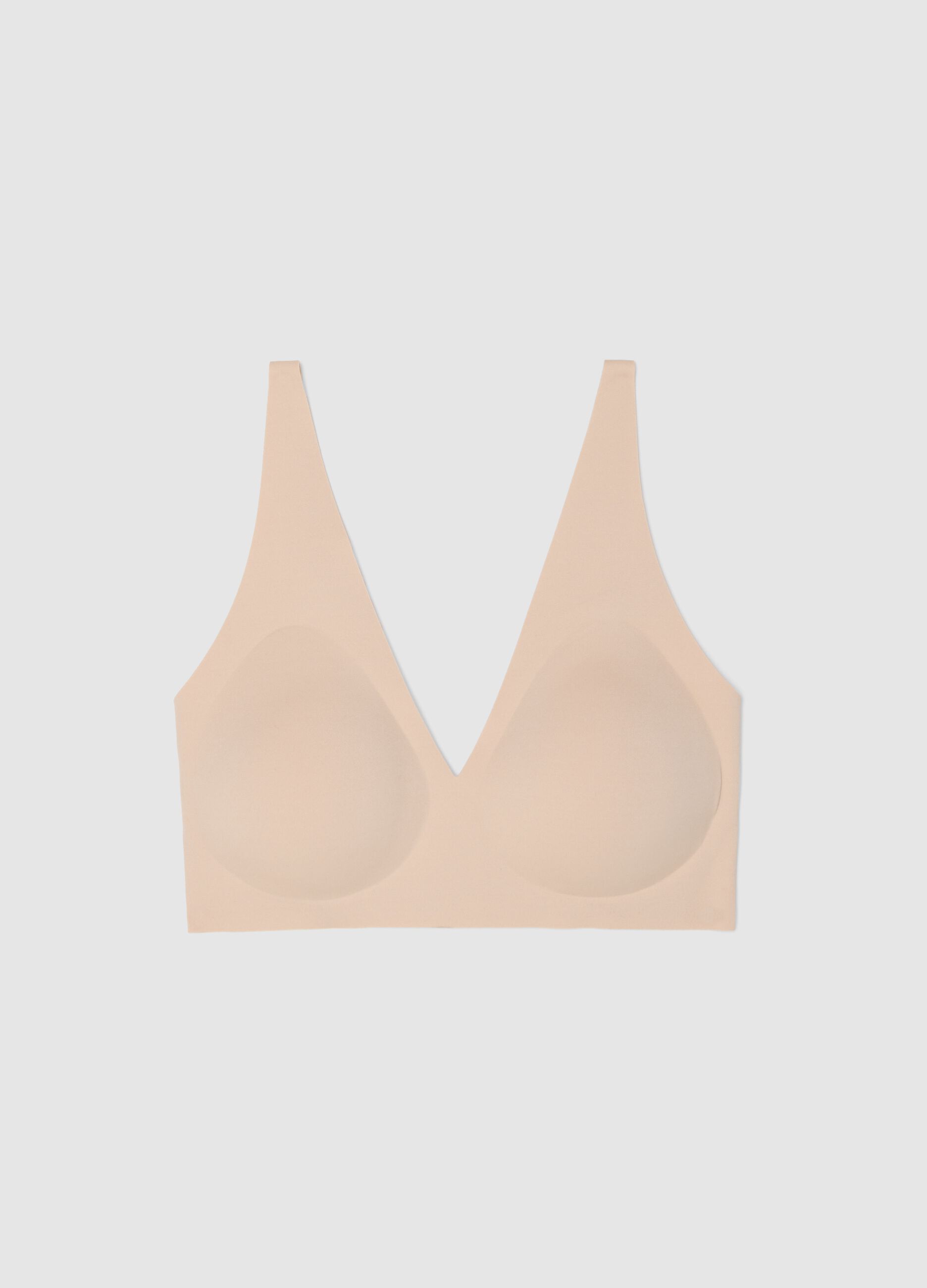 Beige Bra with Removable Padding