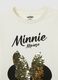 Girls' white stretch cotton blend top with Minnie_2