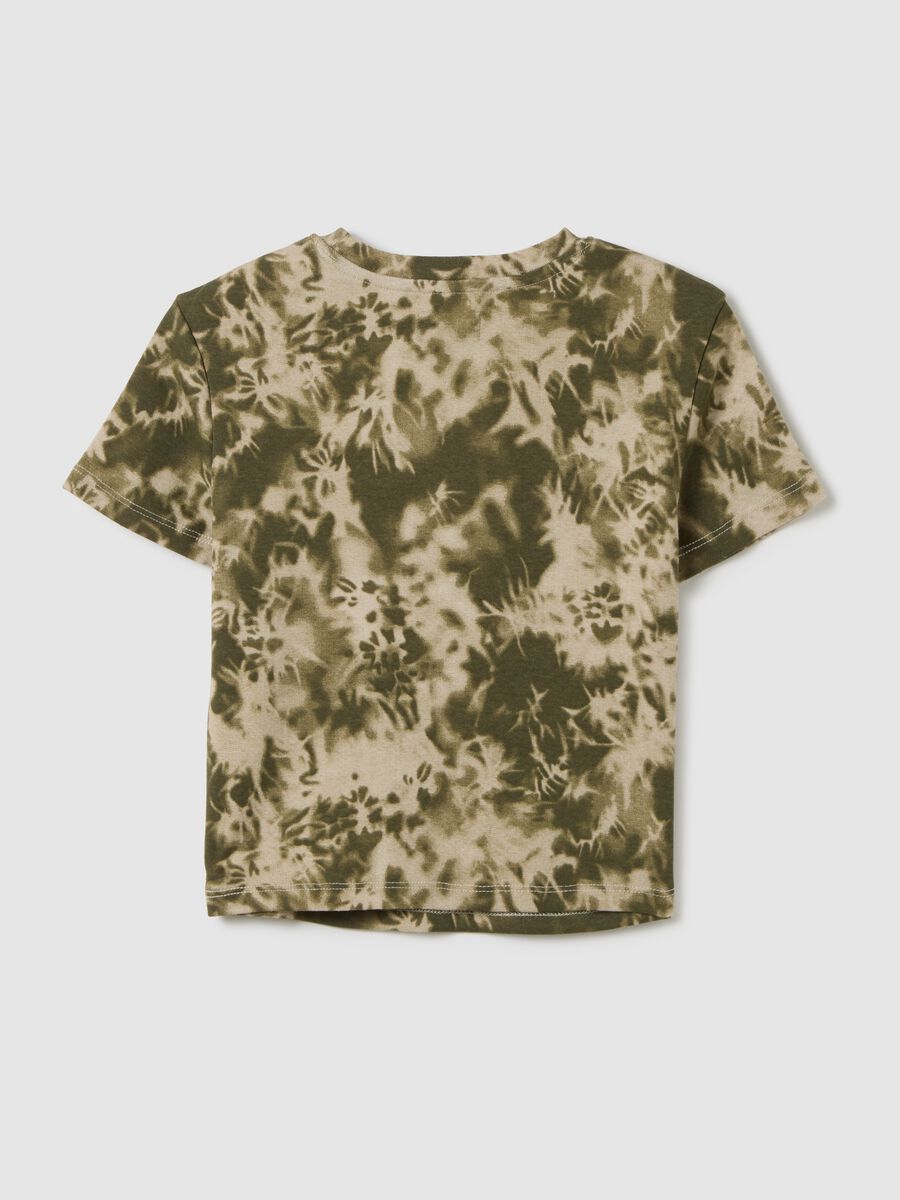 T-shirt da ragazza multicolor slim fit effetto tie-dye_4