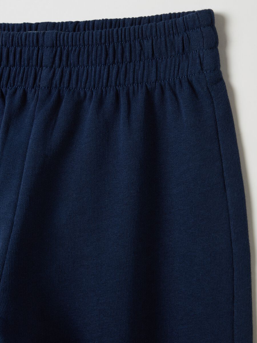 Fleece joggers with elasticated edging_2