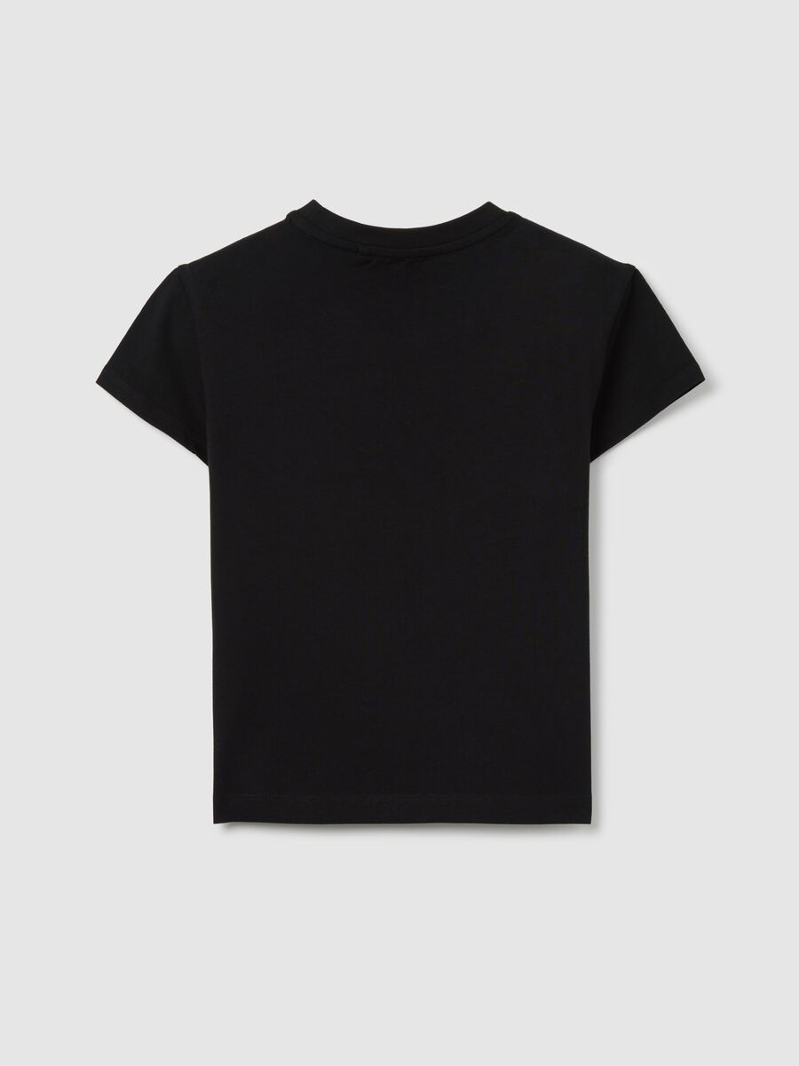 White cotton T-shirt with lettering print_4