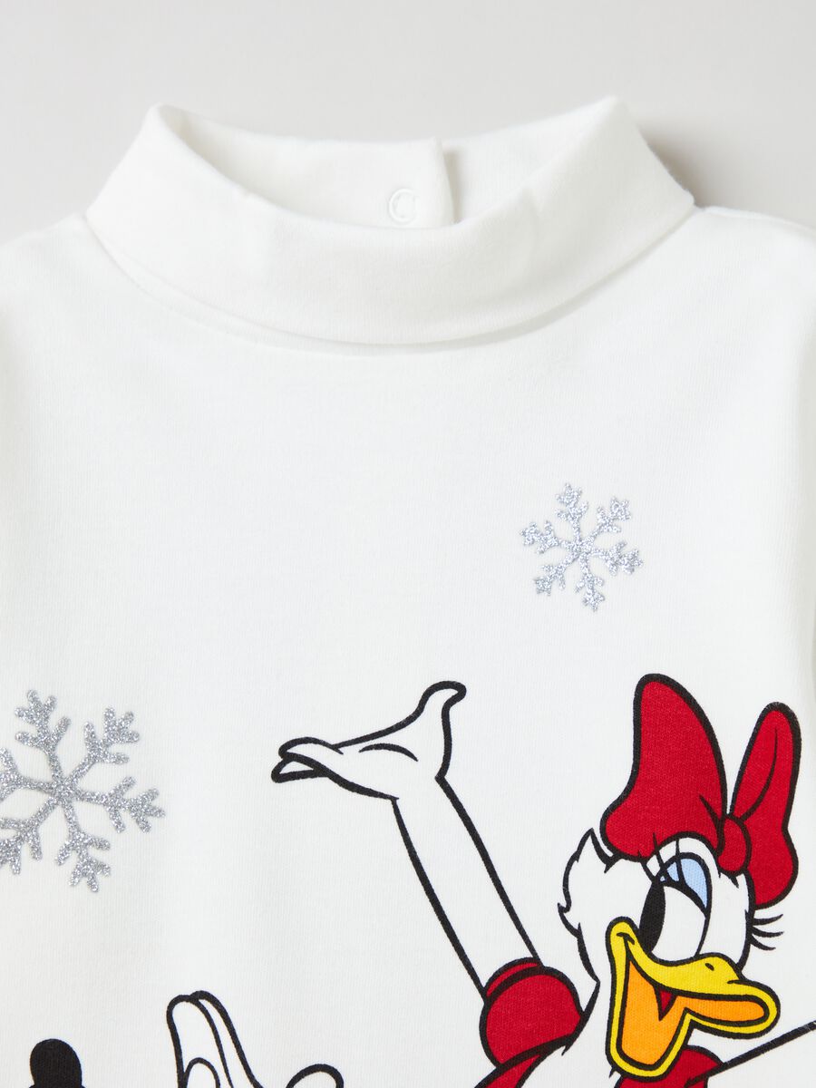 T-shirt a collo alto Minnie e Paperina_2