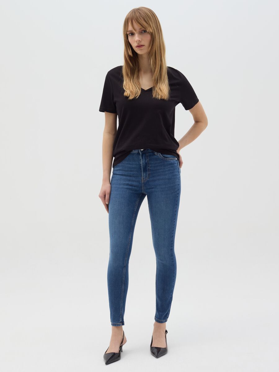 Skinny-fit high rise jeans_0