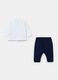 Organic cotton jogging set with puppies print_1