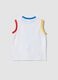 Kids&rsquo; white pure cotton vest with Super Mario_1