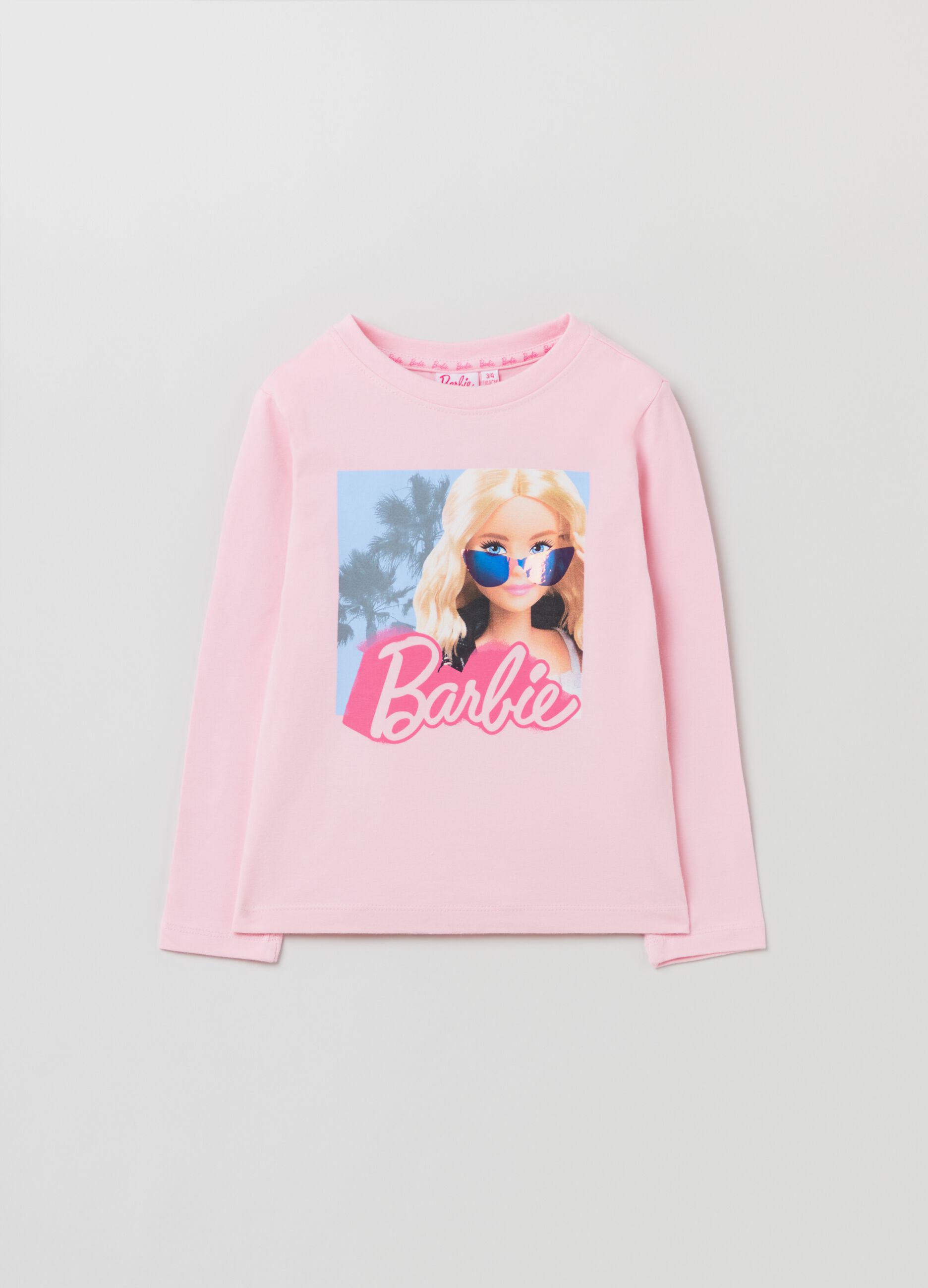 T-shirt a maniche lunghe stampa Barbie™